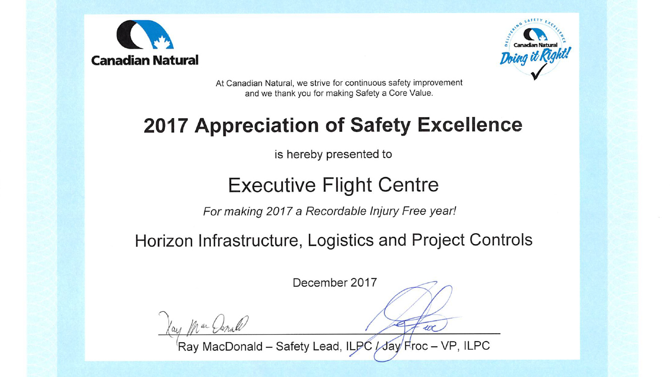 2017 Appreciation of Safety Excellence
